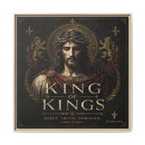 Norvane King of Kings Framed Canvas – Religious Jesus Wall Art in Natural – view 10