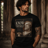 Norvane Know Thyself T-Shirt – Stoic Philosophy Graphic Tee in Black