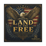 Norvane Land of the Free Eagle Canvas – Patriotic American Flag Wall Art – view 10