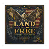 Norvane Land of the Free Eagle Canvas – Patriotic American Flag Wall Art – view 8