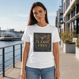 Norvane Land of the Free T-Shirt – Patriotic Eagle Graphic Tee in White