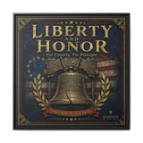 Norvane Liberty & Honor Framed Canvas – Freedom Is Not Free Bell Print in Black – view 11