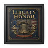 Norvane Liberty & Honor Framed Canvas – Freedom Is Not Free Bell Print in Black – view 6