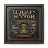 Norvane Liberty & Honor Framed Canvas – Freedom Is Not Free Bell Print in Espresso – view 7