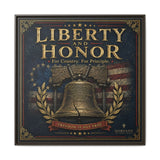 Norvane Liberty & Honor Framed Canvas – Freedom Is Not Free Bell Print in Espresso – view 9