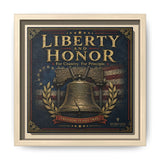 Norvane Liberty & Honor Framed Canvas – Freedom Is Not Free Bell Print in Natural – view 8