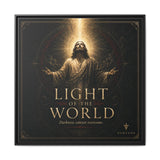 Norvane Light of the World Framed Canvas – Christian Wall Art in Black – view 11