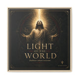 Norvane Light of the World Framed Canvas – Christian Wall Art in Natural – view 10