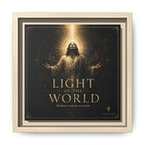 Norvane Light of the World Framed Canvas – Christian Wall Art in Natural – view 8