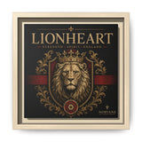 Norvane Lionheart Framed Canvas – Regal Crowned Lion Wall Art in Natural – view 8