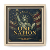 Norvane One Nation Canvas Print – Statue of Liberty Patriotic Wall Art in Natural – view 8