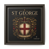 Norvane St George Shield Framed Canvas – England Crest Wall Art in Espresso – view 7