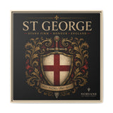Norvane St George Shield Framed Canvas – England Crest Wall Art in Natural – view 10