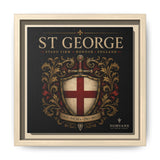 Norvane St George Shield Framed Canvas – England Crest Wall Art in Natural – view 8