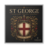 Norvane St George Shield Framed Canvas – England Crest Wall Art in White – view 12