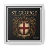Norvane St George Shield Framed Canvas – England Crest Wall Art in White – view 5
