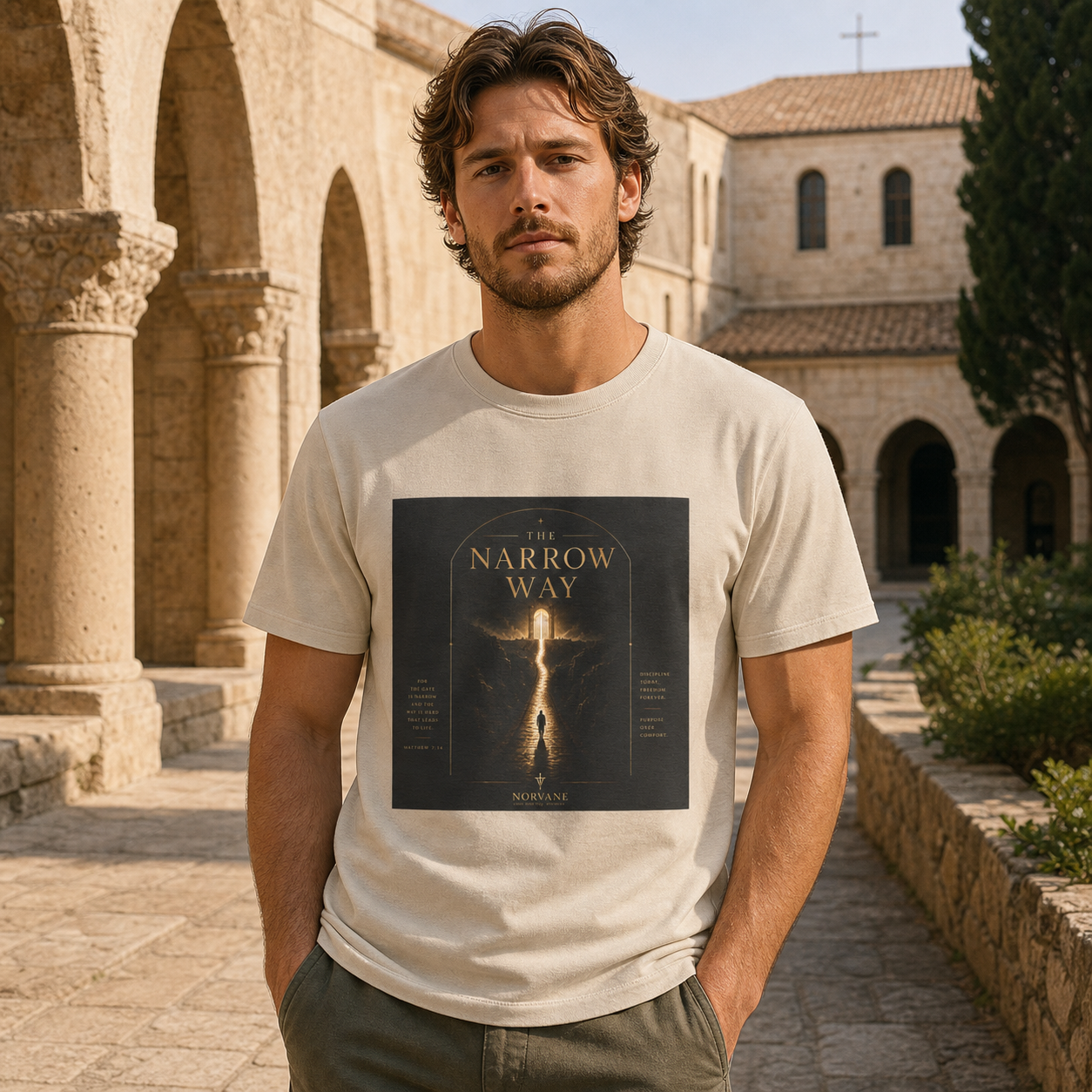 Norvane The Narrow Way T-Shirt – Inspirational Graphic Tee – view 7
