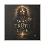 Norvane The Way The Truth The Life Framed Canvas – Christian Wall Art in White – view 12