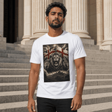 Norvane Three Lions British Heritage T-Shirt – Patriotic Graphic Tee in White