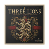 Norvane Three Lions Framed Canvas – Heraldic England Crest Print in Natural – view 10