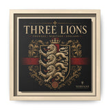 Norvane Three Lions Framed Canvas – Heraldic England Crest Print in Natural – view 8