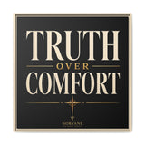 Norvane Truth Over Comfort Framed Canvas – Statement Typography Wall Art in Natural – view 10