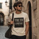 Norvane Truth Over Comfort T-Shirt – Inspirational Graphic Tee in Sand
