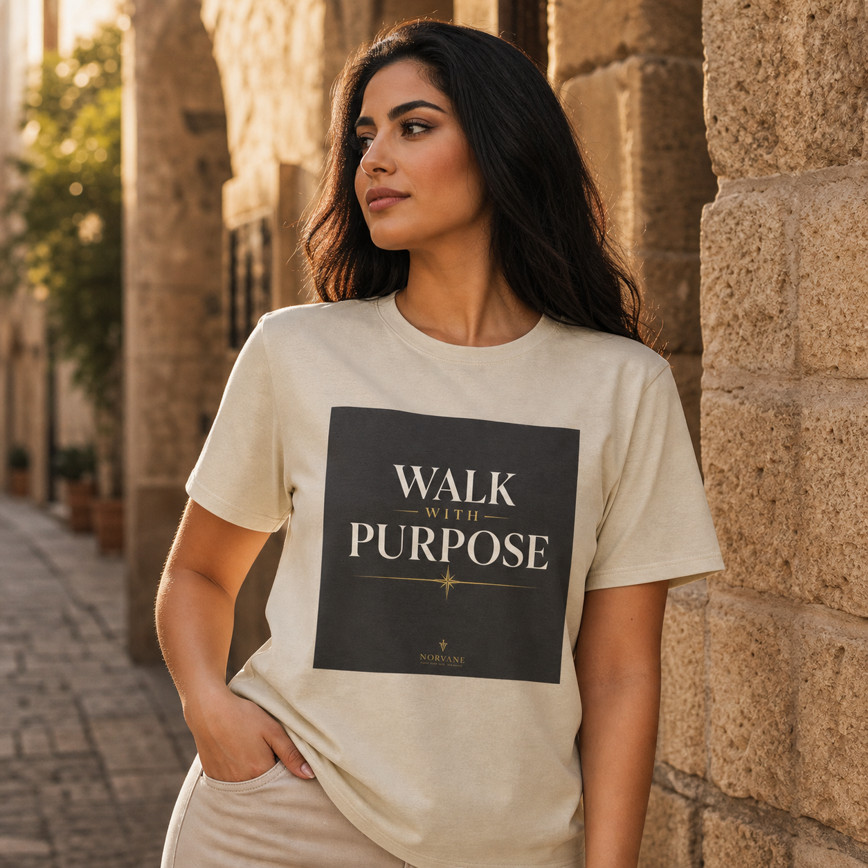 Norvane Walk With Purpose T-Shirt – Inspirational Graphic Tee – view 7