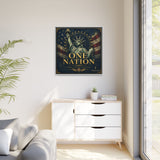 One Nation Matte Canvas Print — Patriotic Statue of Liberty Framed Wall Art Canvas Printify 