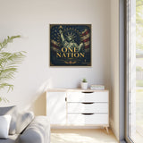 One Nation Matte Canvas Print — Patriotic Statue of Liberty Framed Wall Art Canvas Printify 