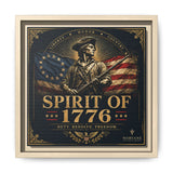 Spirit of 1776 Matte Canvas Framed Wall Art — Patriotic Revolutionary War Decor Canvas Printify 10″ x 10″ 1.25" Natural