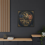Spirit of 1776 Matte Canvas Framed Wall Art — Patriotic Revolutionary War Decor Canvas Printify 