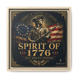 Spirit of 1776 Matte Canvas Framed Wall Art — Patriotic Revolutionary War Decor Canvas Printify 14" x 14" 1.25" Natural