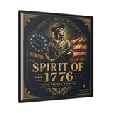 Spirit of 1776 Matte Canvas Framed Wall Art — Patriotic Revolutionary War Decor Canvas Printify 