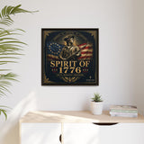 Spirit of 1776 Matte Canvas Framed Wall Art — Patriotic Revolutionary War Decor Canvas Printify 