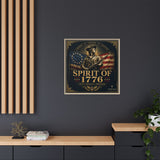 Spirit of 1776 Matte Canvas Framed Wall Art — Patriotic Revolutionary War Decor Canvas Printify 