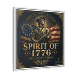 Spirit of 1776 Matte Canvas Framed Wall Art — Patriotic Revolutionary War Decor Canvas Printify 