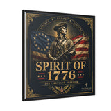 Spirit of 1776 Matte Canvas Framed Wall Art — Patriotic Revolutionary War Decor Canvas Printify 