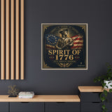 Spirit of 1776 Matte Canvas Framed Wall Art — Patriotic Revolutionary War Decor Canvas Printify 
