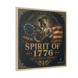 Spirit of 1776 Matte Canvas Framed Wall Art — Patriotic Revolutionary War Decor Canvas Printify 