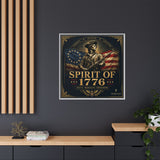 Spirit of 1776 Matte Canvas Framed Wall Art — Patriotic Revolutionary War Decor Canvas Printify 