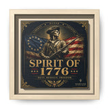 Spirit of 1776 Matte Canvas Framed Wall Art — Patriotic Revolutionary War Decor Canvas Printify 6" x 6" 1.25" Natural