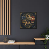 Spirit of 1776 Matte Canvas Framed Wall Art — Patriotic Revolutionary War Decor Canvas Printify 