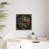 Spirit of 1776 Matte Canvas Framed Wall Art — Patriotic Revolutionary War Decor Canvas Printify 