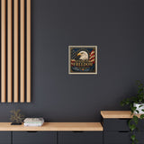 Stand for Freedom Framed Canvas Wall Art — Patriotic Eagle American Flag Decor Canvas Printify 