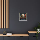 Stand for Freedom Framed Canvas Wall Art — Patriotic Eagle American Flag Decor Canvas Printify 
