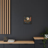 Stand for Freedom Framed Canvas Wall Art — Patriotic Eagle American Flag Decor Canvas Printify 