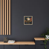 Stand for Freedom Framed Canvas Wall Art — Patriotic Eagle American Flag Decor Canvas Printify 