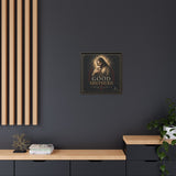 The Good Shepherd Framed Canvas Print — Religious Wall Art ("He leads, He restores") Canvas Printify 