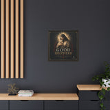 The Good Shepherd Framed Canvas Print — Religious Wall Art ("He leads, He restores") Canvas Printify 